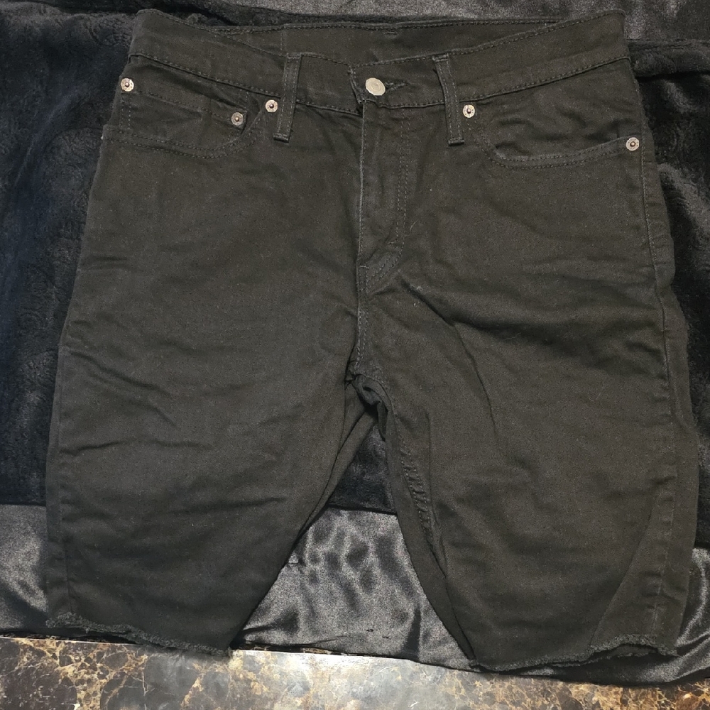 Levi's 511 Shorts Black Men's Chino Pants - Classic Five-Pocket Style
